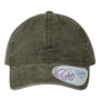 Infinity Her Womens Pigment Dyed Moisture Wicking Adjustable Hat - Olive Green/Camo - NEW