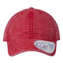Infinity Her Hats Womens Pigment Dyed Moisture Wicking Adjustable Hat - Red/Leopard