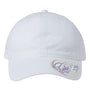 Infinity Her Hats Womens Pigment Dyed Moisture Wicking Adjustable Hat - White/Floral