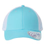 Infinity Her Hats Womens Modern Moisture Wicking Snapback Trucker Hat - Light Blue/White