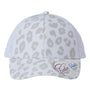 Infinity Her Hats Womens Modern Moisture Wicking Snapback Trucker Hat - Snow Leopard/White