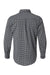 Burnside 3291 Mens Burn Long Sleeve Button Down Shirt Grey/Black Flat Back