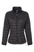 Burnside 5713 Womens Element Full Zip Puffer Jacket Black Flat Front