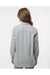 Burnside 5215 Womens Boyfriend Flannel Long Sleeve Button Down Shirt Grey/White Model Back