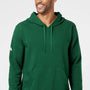 Adidas Mens Fleece Hooded Sweatshirt Hoodie w/ Pouch Pocket - Collegiate Green - Closeout