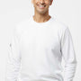 Adidas Mens Fleece Crewneck Sweatshirt - White - Closeout