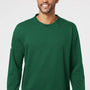 Adidas Mens Fleece Crewneck Sweatshirt - Collegiate Green - Closeout