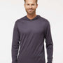 Paragon Mens Bahama Performance Moisture Wicking Long Sleeve Hooded T-Shirt Hoodie - Graphite Grey - NEW