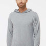 Paragon Mens Bahama Performance Moisture Wicking Long Sleeve Hooded T-Shirt Hoodie - Heather Grey