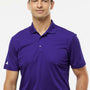 Adidas Mens UV Protection Short Sleeve Polo Shirt - Collegiate Purple
