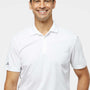 Adidas Mens UV Protection Short Sleeve Polo Shirt - White