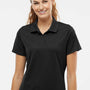 Adidas Womens UV Protection Short Sleeve Polo Shirt - Black