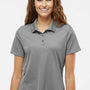 Adidas Womens UV Protection Short Sleeve Polo Shirt - Grey