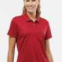Adidas Womens UV Protection Short Sleeve Polo Shirt - Power Red