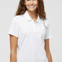 Adidas Womens UV Protection Short Sleeve Polo Shirt - White