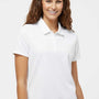 Adidas Womens Micro Pique Short Sleeve Polo Shirt - White