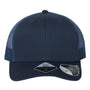 Atlantis Hats Mens Sustainable Snapback Trucker Hat - Navy Blue/Navy Blue