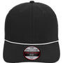 Imperial Hats Mens The Wingman Moisture Wicking Snapback Hat - Black