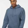 Independent Trading Company Mens Hooded Sweatshirt Hoodie w/ Pouch Pocket - Storm Blue