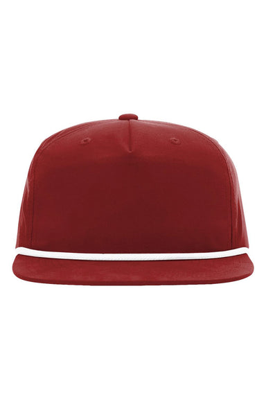Richardson 256 Mens Umpqua Snapback Hat Cardinal Red/White Flat Front