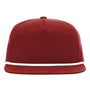 Richardson Mens Umpqua UPF 50+ Snapback Hat - Cardinal Red/White - NEW