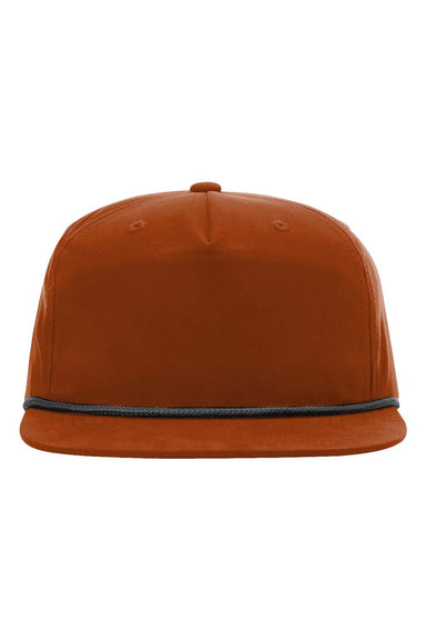 Richardson 256 Mens Umpqua Snapback Hat Dark Orange/Black Flat Front