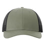 Richardson Hats Mens Snapback Trucker Hat - Loden Green/Black