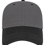 Cap America Hats Mens Relaxed Adjustable Dad Hat - Dark Grey/Black