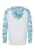 Paragon 240 Mens Tortuga Extreme Performance Long Sleeve Hooded T-Shirt Hoodie White/Aqua Blue Camo Flat Back