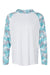 Paragon 240 Mens Tortuga Extreme Performance Long Sleeve Hooded T-Shirt Hoodie White/Aqua Blue Camo Flat Front