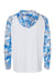 Paragon 240 Mens Tortuga Extreme Performance Long Sleeve Hooded T-Shirt Hoodie White/Blue Mist Camo Flat Back