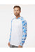 Paragon 240 Mens Tortuga Extreme Performance Long Sleeve Hooded T-Shirt Hoodie White/Blue Mist Camo Model Side