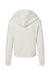 Bella + Canvas 7519 Womens Classic Hooded Sweatshirt Hoodie Vintage White Flat Back