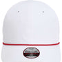 Imperial Hats Mens The Wingman Moisture Wicking Snapback Hat - White/Red