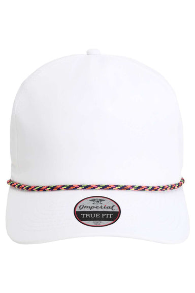 Imperial 5054 Mens The Wrightson Hat White/Navy Blue-Neon Flat Front