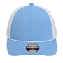 Imperial Hats Mens The Night Owl Performance Moisture Wicking Snapback Hat - Powder Blue/White