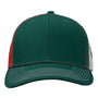Kati Hats Mens Printed Mesh Snapback Trucker Hat - Dark Green/Red/Mexico Flag