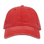 The Game Mens Pigment Dyed Adjustable Hat - Red - NEW