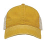 The Game Mens Pigment Dyed Adjustable Trucker Hat - Mustard Yellow/Stone - NEW