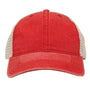 The Game Mens Pigment Dyed Adjustable Trucker Hat - Red/Stone - NEW