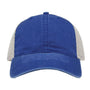The Game Hats Mens Pigment Dyed Adjustable Trucker Hat - Royal Blue/Stone - Closeout