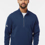 Adidas Mens Spacer 1/4 Zip Sweatshirt - Collegiate Navy Blue