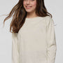 LAT Youth Fine Jersey Long Sleeve Crewneck T-Shirt - Heather Natural