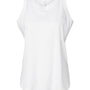 LAT Womens Relaxed Fine Jersey Tank Top - White