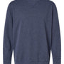LAT Mens Vintage Wash Fleece Crewneck Sweatshirt - Washed Navy Blue - New