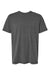 LAT 6902 Mens Vintage Wash Short Sleeve Crewneck T-Shirt Black Flat Front