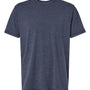 LAT Mens Vintage Wash Short Sleeve Crewneck T-Shirt - Navy Blue - NEW