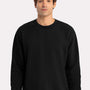Next Level Mens Santa Barbara Crewneck Sweatshirt - Black - New