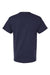 Hanes 5290P Mens Essential Short Sleeve Crewneck T-Shirt w/ Pocket Athletic Navy Blue Flat Back