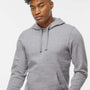 J America Mens BTB Fleece Hooded Sweatshirt Hoodie w/ Pouch Pocket - Oxford Grey - New